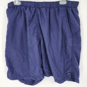 KAVU‎ Mens River Short Pocket Drawstring Lined Swimming Shorts Sz Large Blue EUC